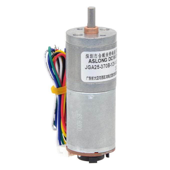 6v 12v 25mm Brushed DC Gear Motor Encoder JGA25-370B تورک بالا 25mm Brushed DC Gear Motor 18