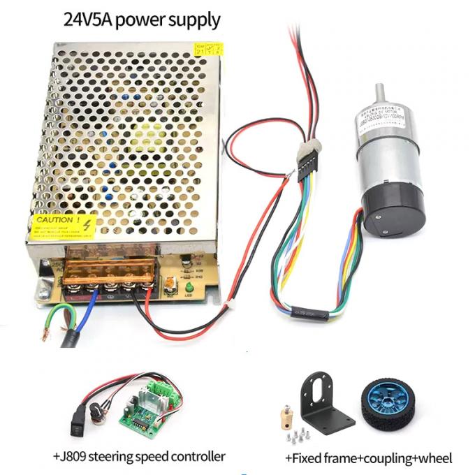 موتور چرخ دنده غیرعادی با گشتاور بالا 1600 دور در دقیقه 37 میلی متر هال رمزگذار درپوش محافظ 11