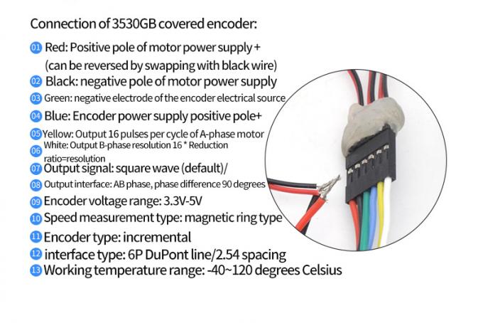 موتور چرخ دنده غیرعادی با گشتاور بالا 1600 دور در دقیقه 37 میلی متر هال رمزگذار درپوش محافظ 13