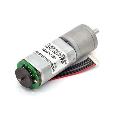 موتور کوچک کدگذاری Dc Gear JGA20-180B 12V 258RPM 1:31 موتورهای کوچک کدگذاری Dc موتور برس