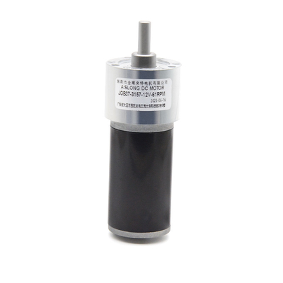 موتور گیربکس کوچک JGB37-3157 24V 61RPM 1:131 گیربکس سرعت پایین کم سر و صدا موتور کوچک Dc