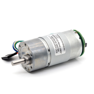 2000 RPM فلزی کاهش سرعت چرخ دنده گشتاور بالا 24 ولت DC با رمزگذار