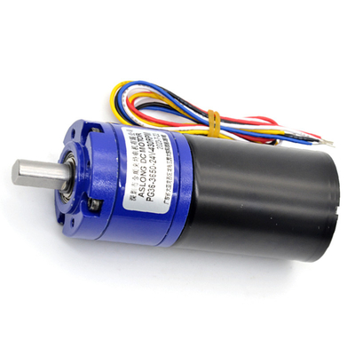 24 ولت 8/1600RPM موتور چرخ دنده ای بدون برس DC سیاره ای 36mm PG36-3650 مغناطیس دائمی 12 ولت / 24 ولت موتور چرخ دنده ای DC