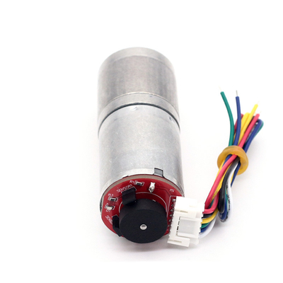 6v 12v 25mm Brushed DC Gear Motor Encoder JGA25-370B تورک بالا 25mm Brushed DC Gear Motor