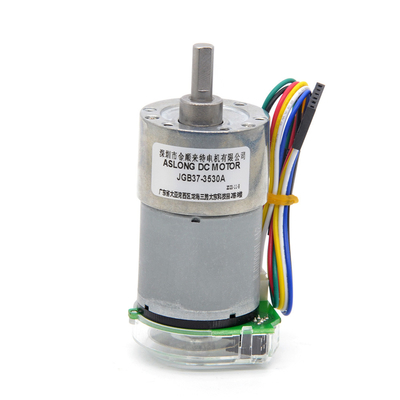 تورک بالا 24V 59RPM JGB37-3530A تورک بالا سرعت پایین موتور الکتریکی 37mm