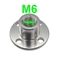 اتصال فلنج شفت رزوه ای M6 با قطر 6 میلی متر روش تایید شده است